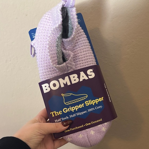 Bombas Shoes - NWT Bombas Purple Gripper Slipper Socks